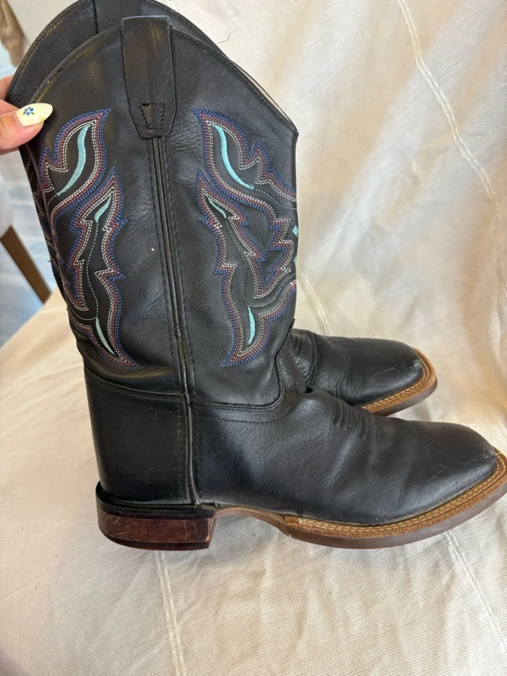 Old West Leather Western Boots‎